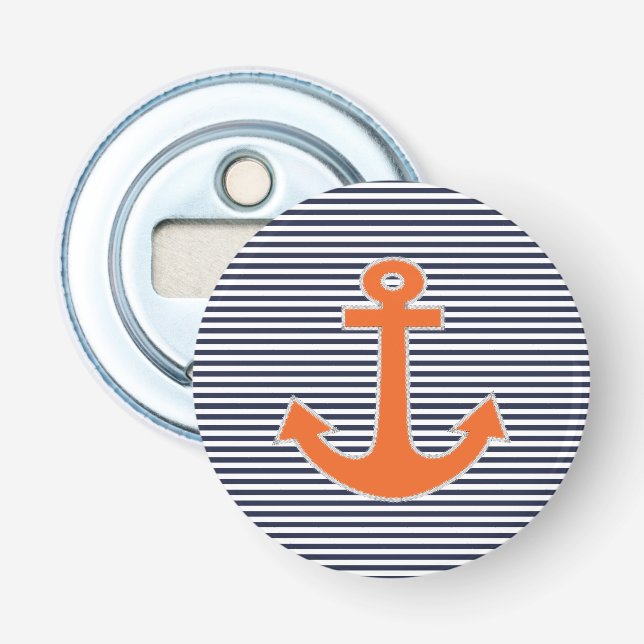 Décapsuleur Original Embroidery Anchor Capitaine Nautical (Devant)