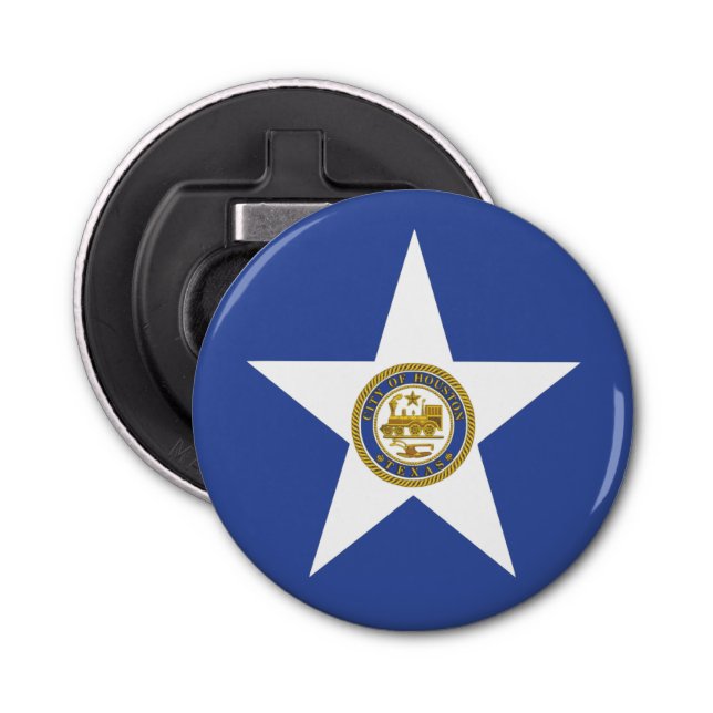 Décapsuleur Ouverture de bouteille avec Drapeau de Houston (Devant)