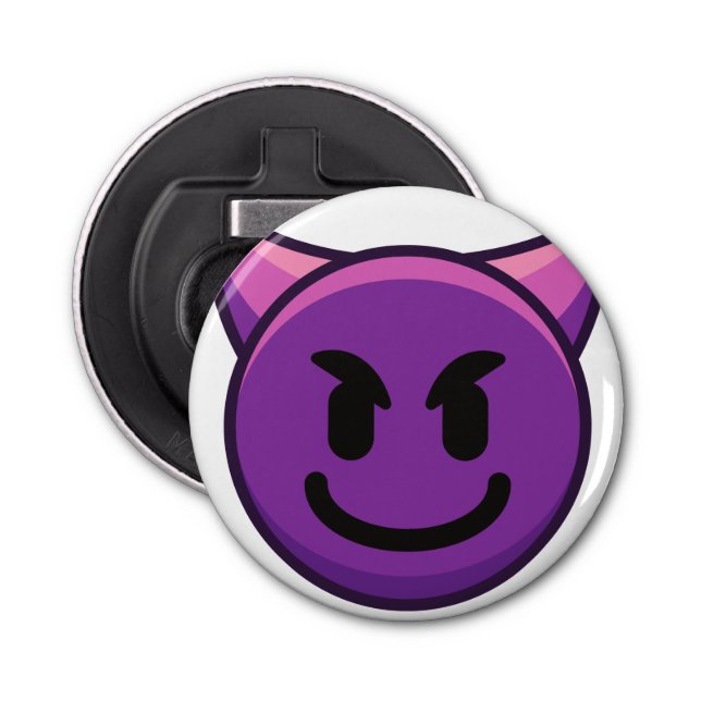 Décapsuleur Ouverture de bouteille de diable violet Emoji (Devant)