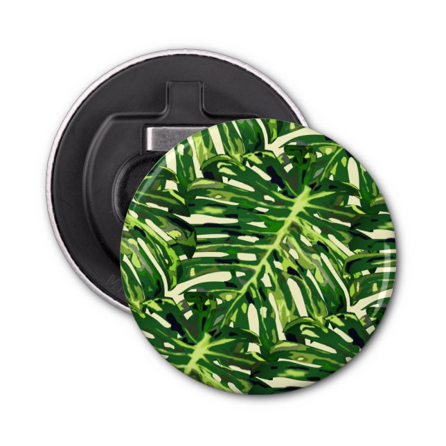 Décapsuleur Ouverture de bouteille Feuille de Monstera Tropica (Devant)