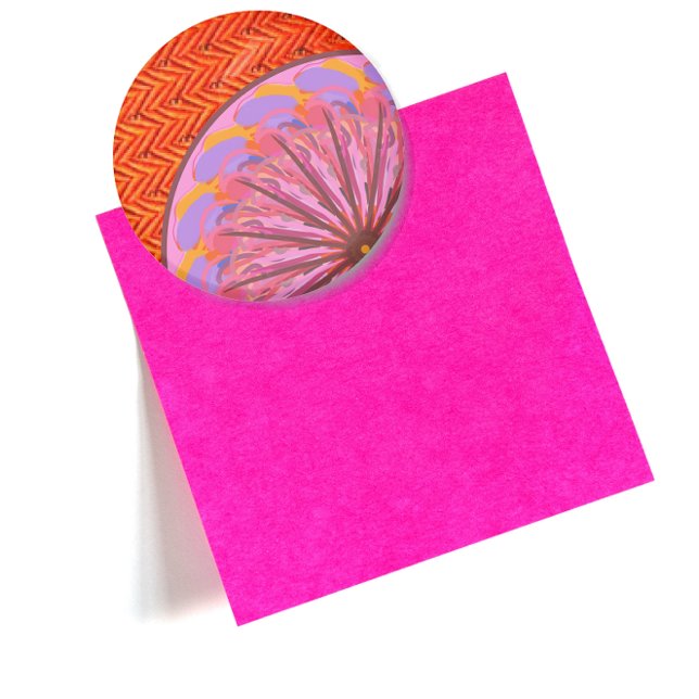 Décapsuleur Ouverture de bouteille magnétique Mandala orange e (Créateur téléchargé)