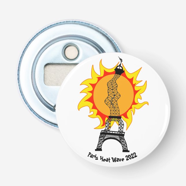 Décapsuleur Ouverture de bouteille Paris Heat Wave 2022 (Devant)