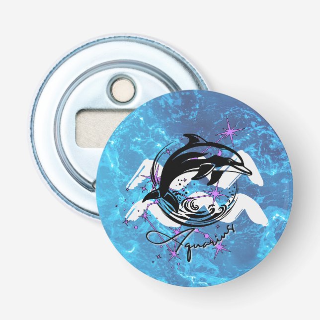 Décapsuleur Ouverture de bouteille Zodiac Aquarius (Devant)