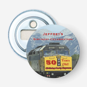Décapsuleur Ouverture de la bouteille de train 50e fête d'anni