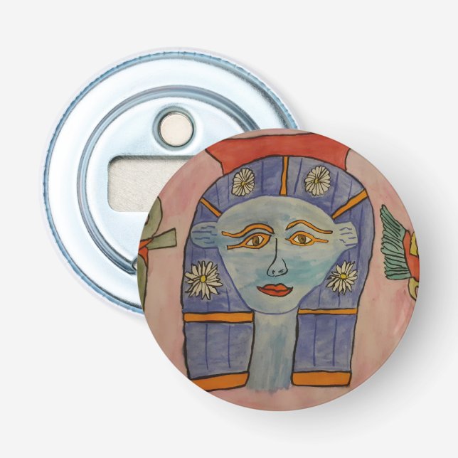 Décapsuleur Ouvrage de bouteille de bouton égyptien antique (Devant)