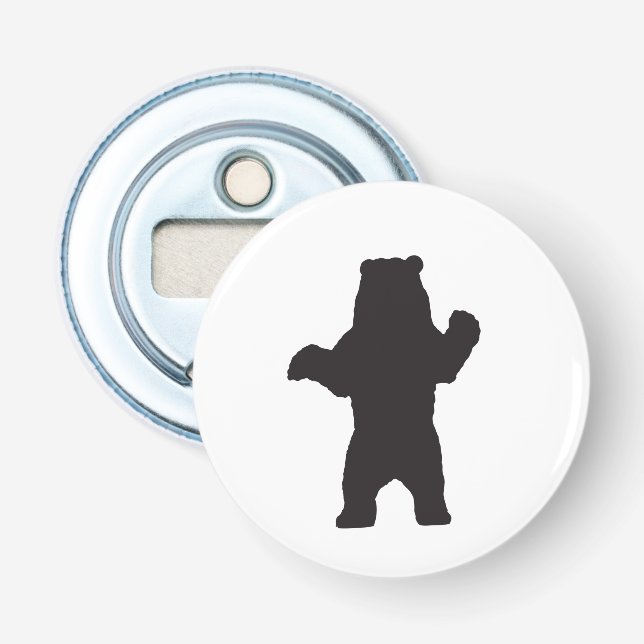 Décapsuleur Ouvrage de la bouteille de silhouette de l'ours (Devant)