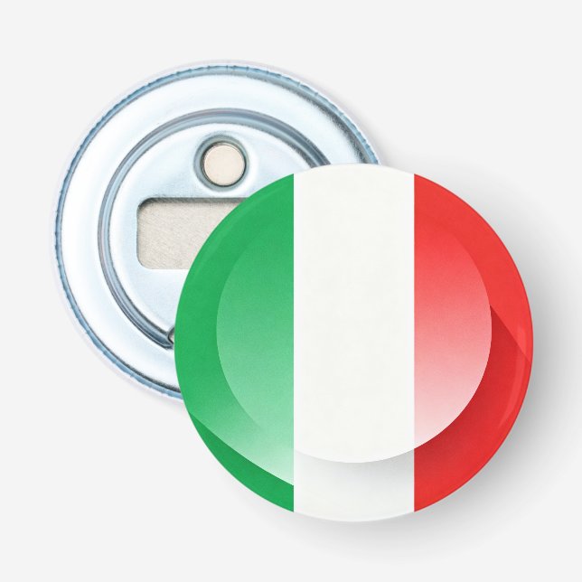 Décapsuleur Ouvrage du bouton du drapeau italien (Devant)