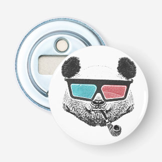 Décapsuleur Panda vintage lunettes 3D