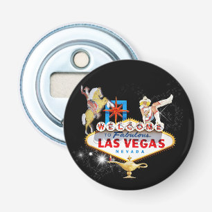 Décapsuleur Panneau de bienvenue de Las Vegas sur fond étoilé