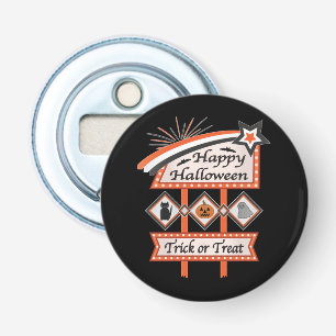 Décapsuleur Panneau d'Halloween Vintage rétros - Tricoter ou t