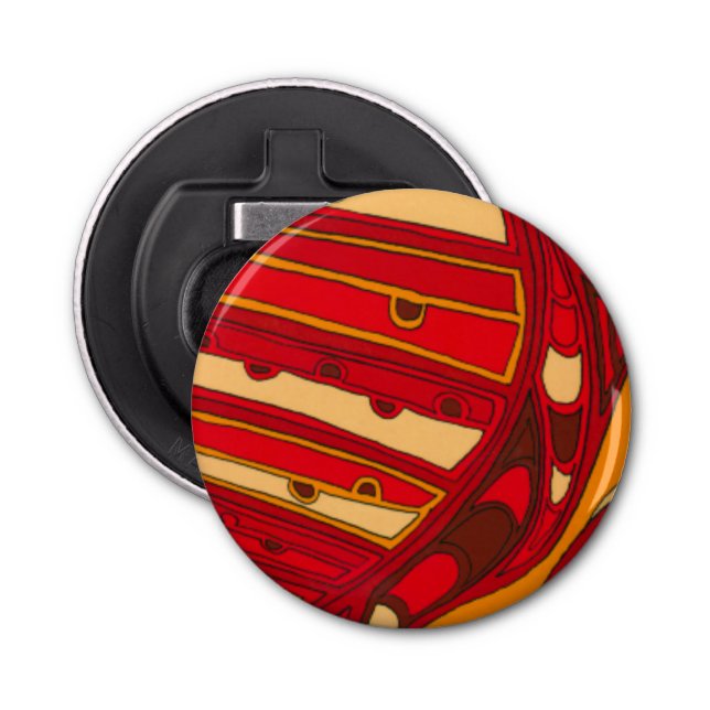 Décapsuleur Panneaux orange Abstraits (Devant)