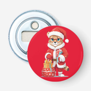 Décapsuleur Panthère En Père Noël Costume Adorable Noël Drôle