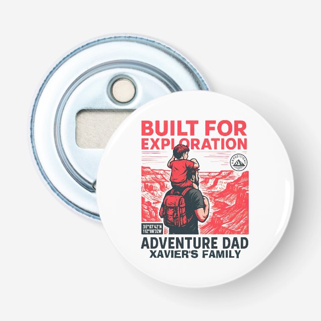 Décapsuleur Papa Aventurier – CONÇU POUR L'EXPLORATION (Devant)