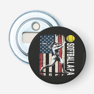 Décapsuleur Papa de softball Drapeau américain américain États