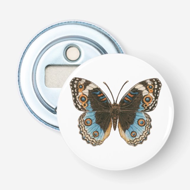 Décapsuleur Papillon Pansy Bleu (Devant)