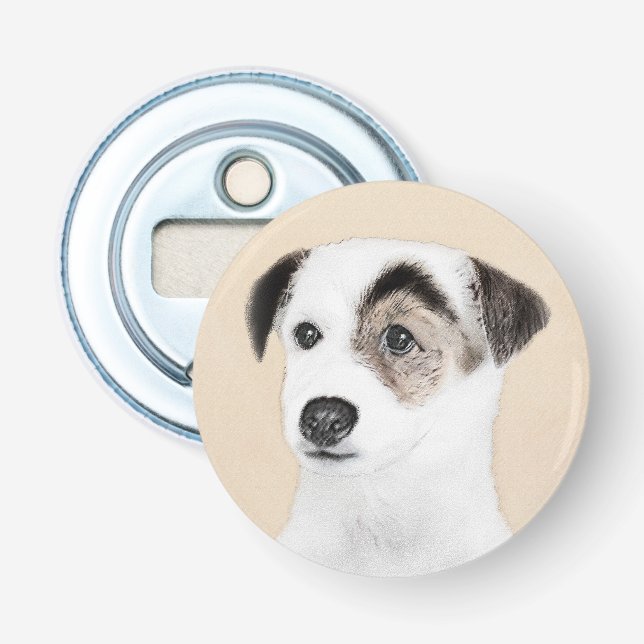 Décapsuleur Parson Jack Russell Terrier Peinture - Chien Art (Devant)