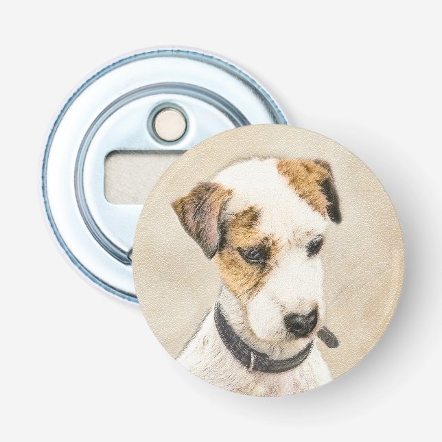 Décapsuleur Parson Jack Russell Terrier Peinture - Chien Art (Devant)