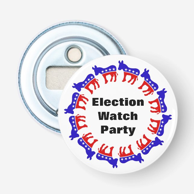 Décapsuleur Parti démocrate de surveillance des élections (Devant)