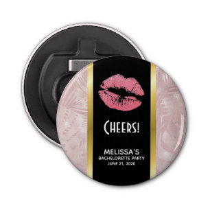 Décapsuleur Parties scintillant rose lèvres et Rose Gold Tropi