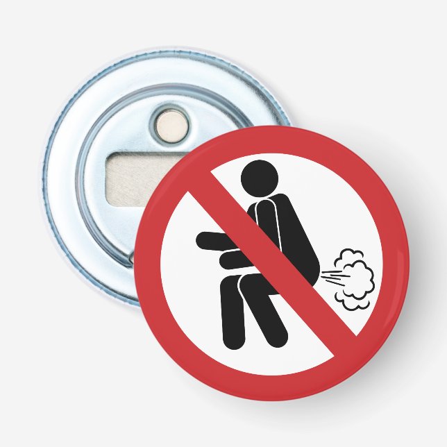 Décapsuleur PAS de pets ⚠ Panneau drôle de toilettes thaïlanda (Devant)
