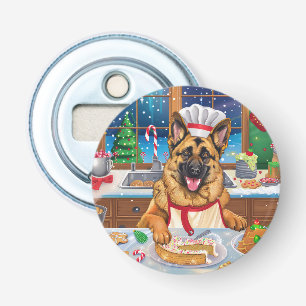 Décapsuleur Pâtisserie de Noël du Berger Allemand : Noël Festi