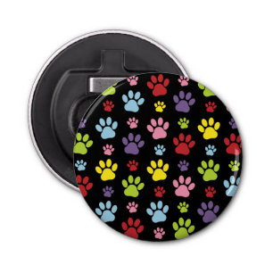 Décapsuleur Paws Colorés, Motif Paw, Empreintes de pattes, Paw