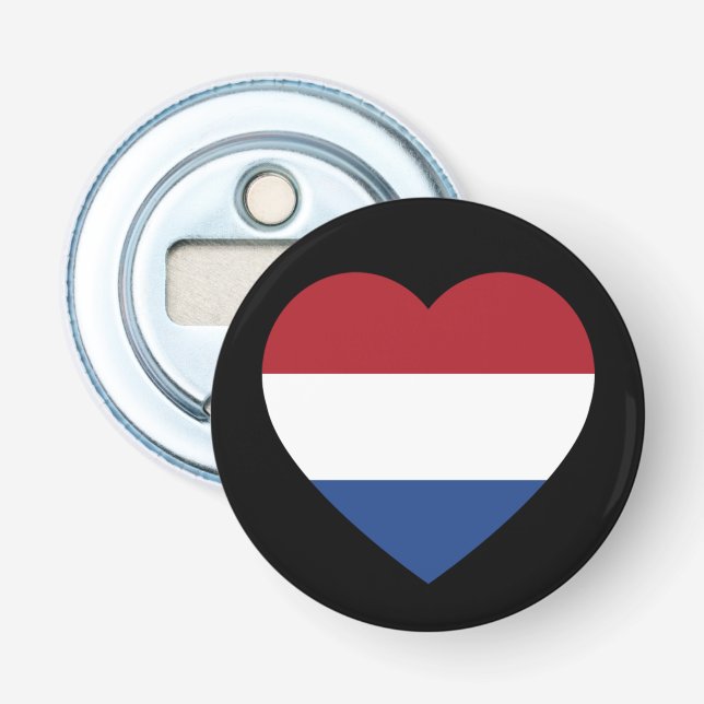 Décapsuleur Pays-Bas Heartflag sur le bocal (Devant)