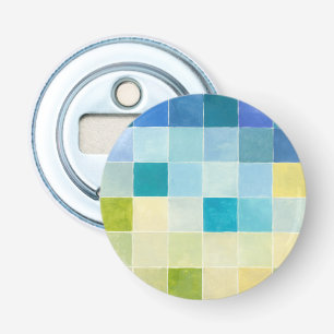 Décapsuleur Paysage avec les carrés Pixilated multicolores