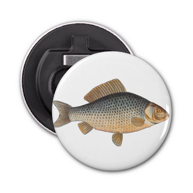 Décapsuleur Pêche à la carpe peinture à l'eau douce (Devant)