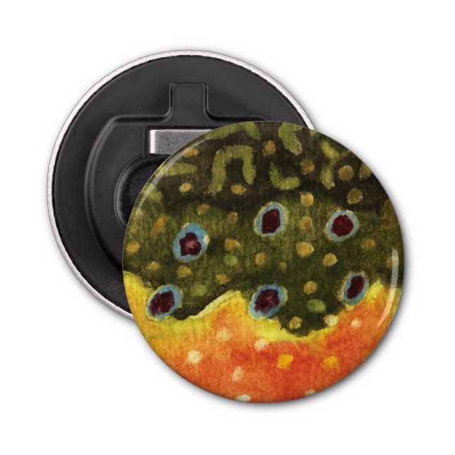 Décapsuleur Pêcheur de truite (Devant)