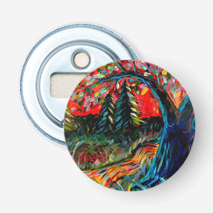 Décapsuleur Peinture Colorée Sur Arbre Et Rivière