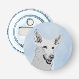 Décapsuleur Peinture de berger blanc - jolie art original de c
