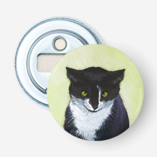 Décapsuleur Peinture de chat Tuxedo - Cute Original Cat Art