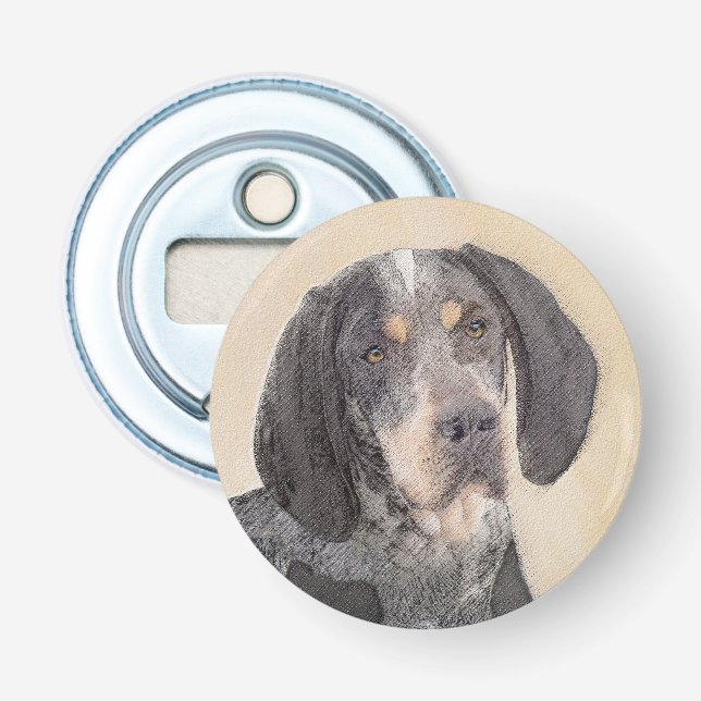 Décapsuleur Peinture de linge bluetick - mignon chien original (Devant)