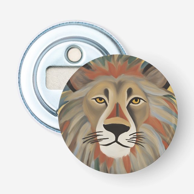 Décapsuleur Peinture de lion (Devant)