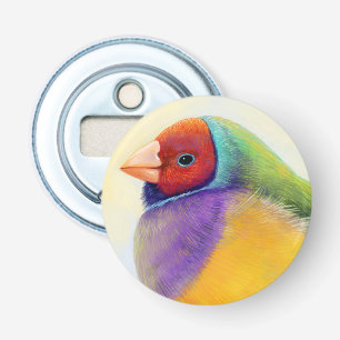 Décapsuleur Peinture réaliste de pinson de Gouldian