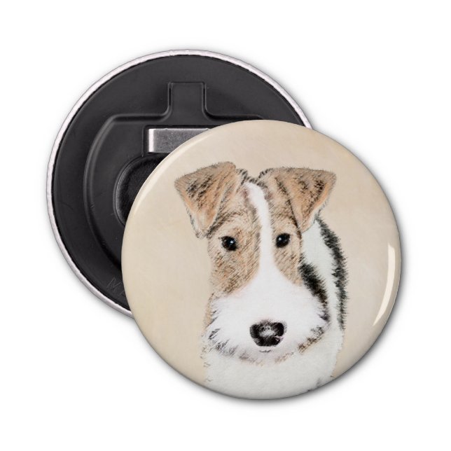 Décapsuleur Peinture Terrier de Renard de fil - Cute Original  (Devant)