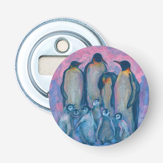 Décapsuleur Penguins empereurs, Oiseaux de l'Antarctique Paren (Devant)