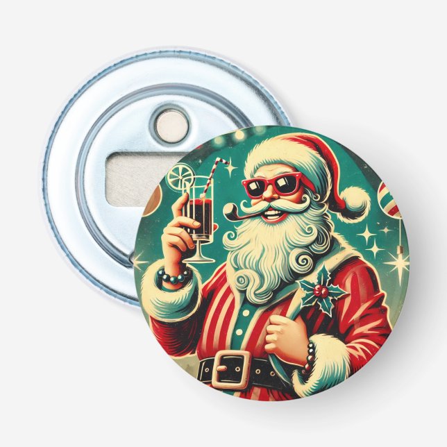 Décapsuleur Père Noël cool drôle de Noël  (Devant)