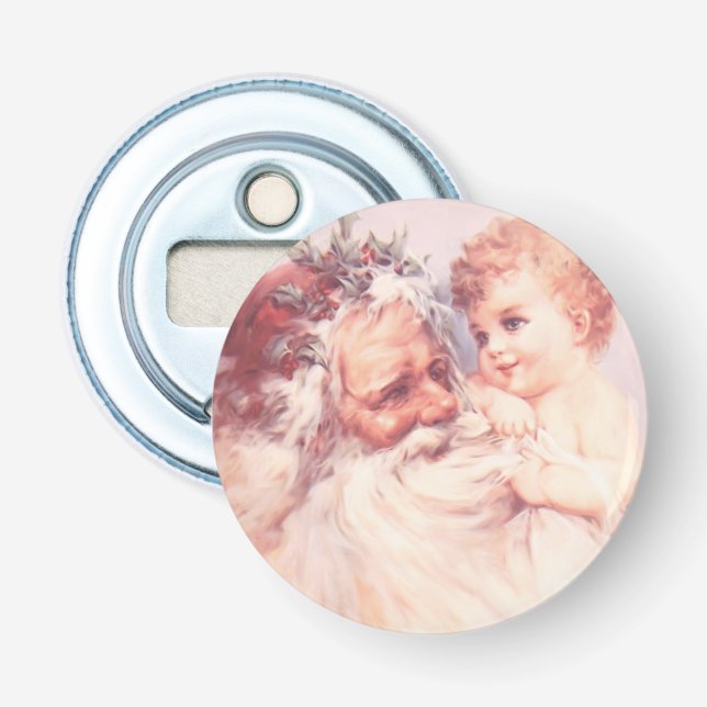 Décapsuleur Père Noël et bébé (Devant)