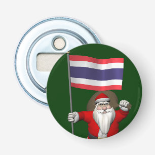 Décapsuleur Père Noël Sucré Avec Drapeau De Thaïlande