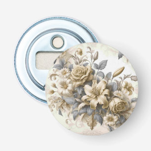 Décapsuleur Perfection florale Jaune antique