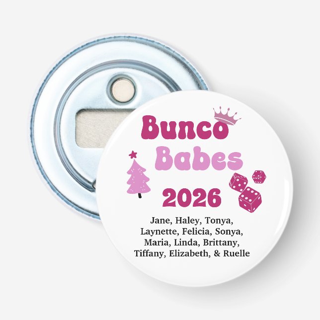 Décapsuleur Personalized Bunco Babe  (Devant)