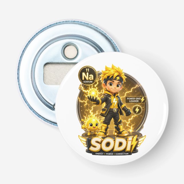 Décapsuleur Personnage Sodium ATOMIVRA  (Devant)