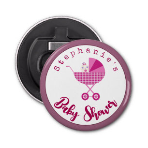 Décapsuleur Personnaliser le Baby shower de transport rose Fav