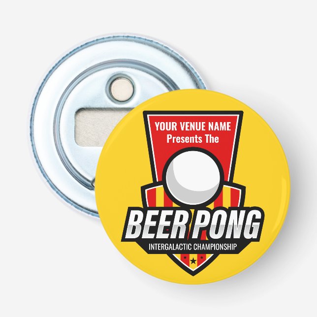 Décapsuleur Personnalisez ce logo Beer Pong (Devant)