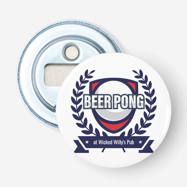 Décapsuleur Personnalisez ce logo de Beer Pong (Devant)