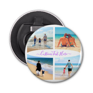 Décapsuleur Personnalisez votre photo Collage Bouteille Ouvrir