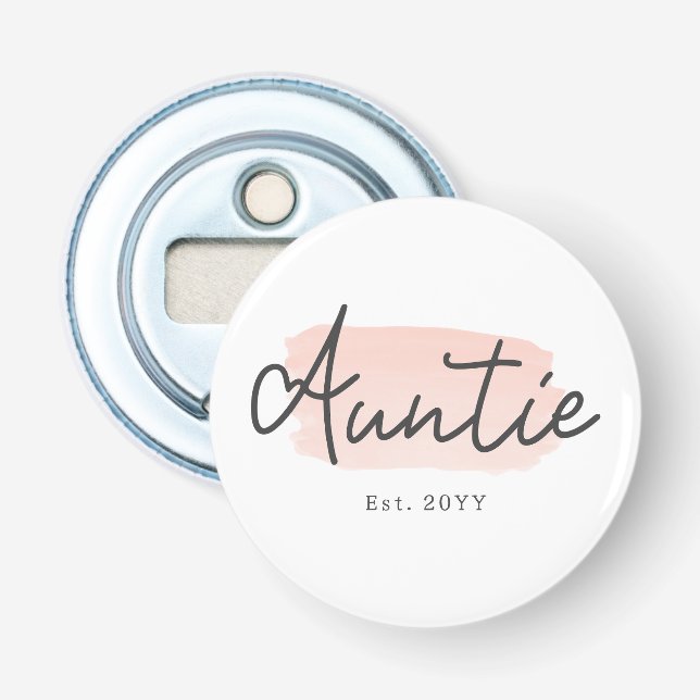Décapsuleur Petite minuscule Bébé rose Brush Stroke Nouvelle t (Devant)