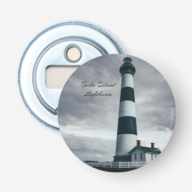 Décapsuleur Phare de Bodie Island noir et blanc (Devant)